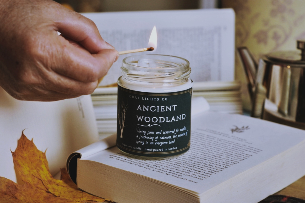 ancient woodland pine soy candle