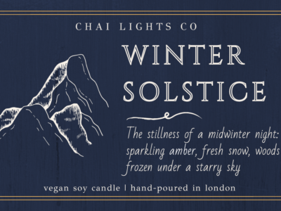 Winter Solstice Candle | Jasmine, Amber, Vanilla, Sandalwood, Musk