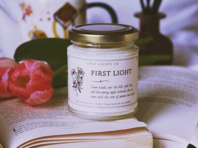 First Light Candle | Peonies and Apple blossom